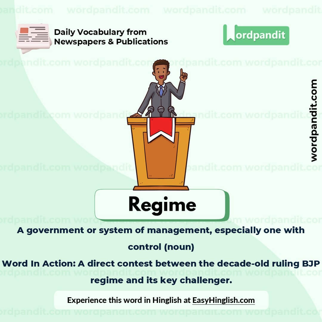 Regime Picture Vocabulary Regime Picture Vocabulary
