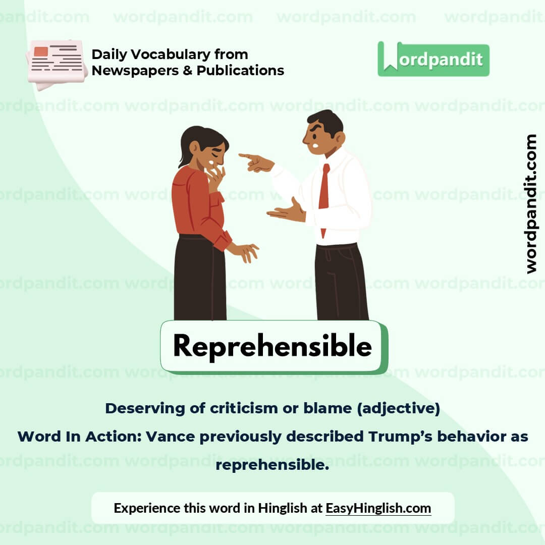 Reprehensible Picture Vocabulary Reprehensible Picture Vocabulary