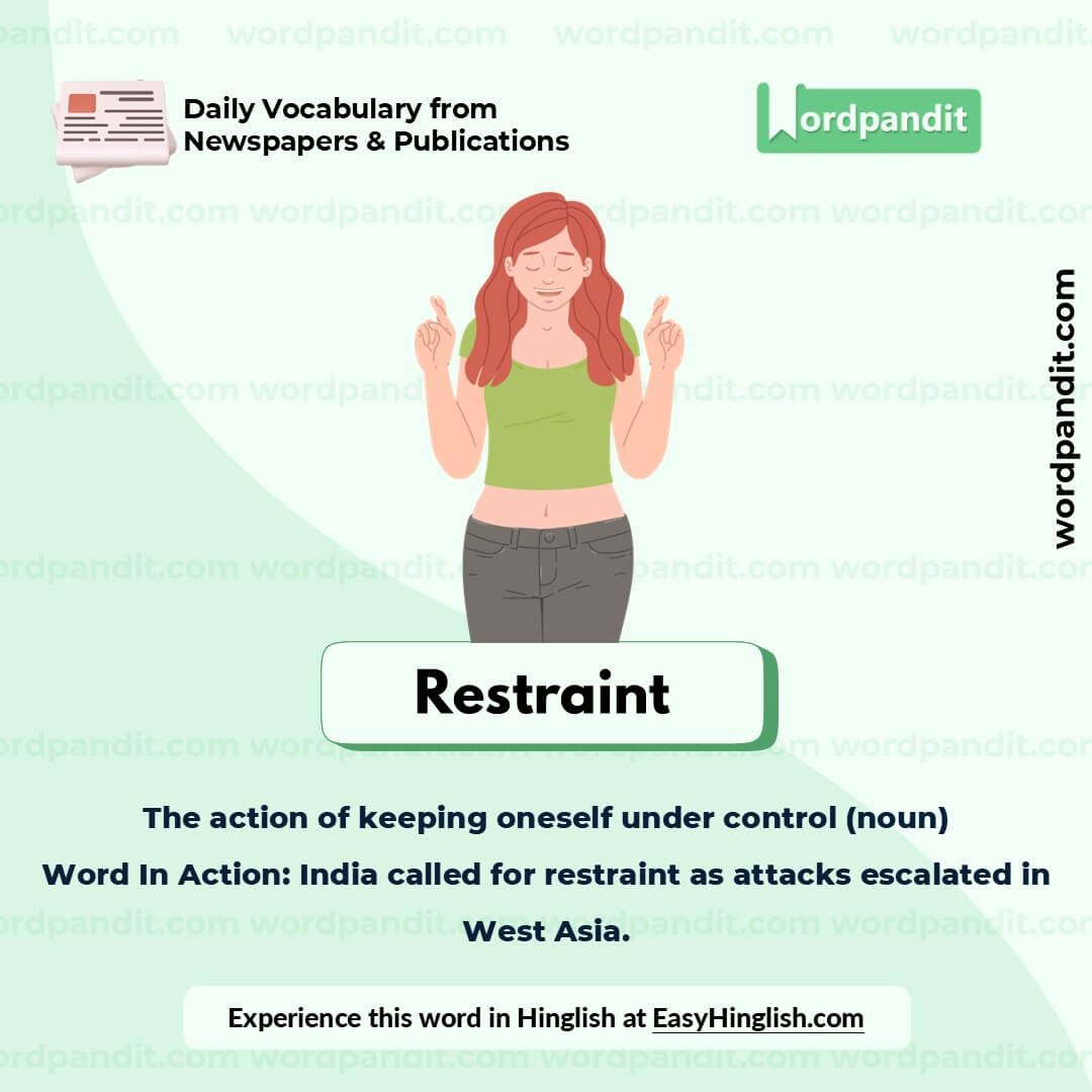 Restraint Picture Vocabulary Restraint Picture Vocabulary