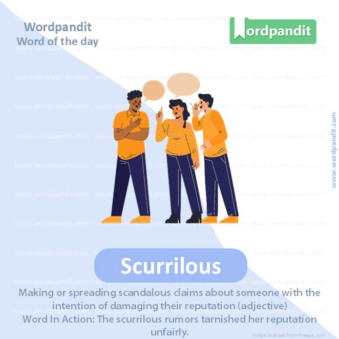 Scurrilous Picture Vocabulary Scurrilous Picture Vocabulary