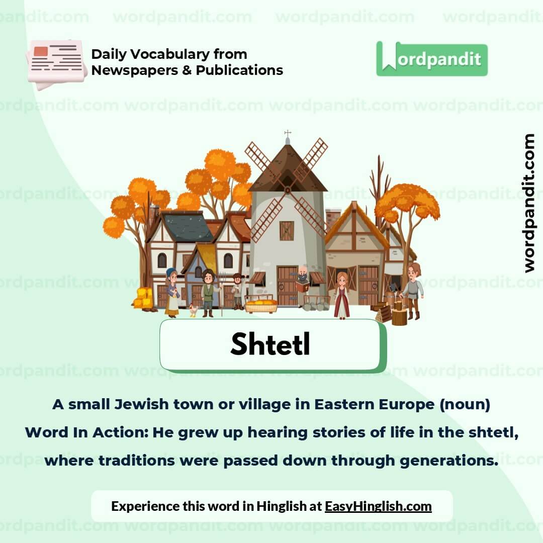 Shtetl Picture Vocabulary Shtetl Picture Vocabulary
