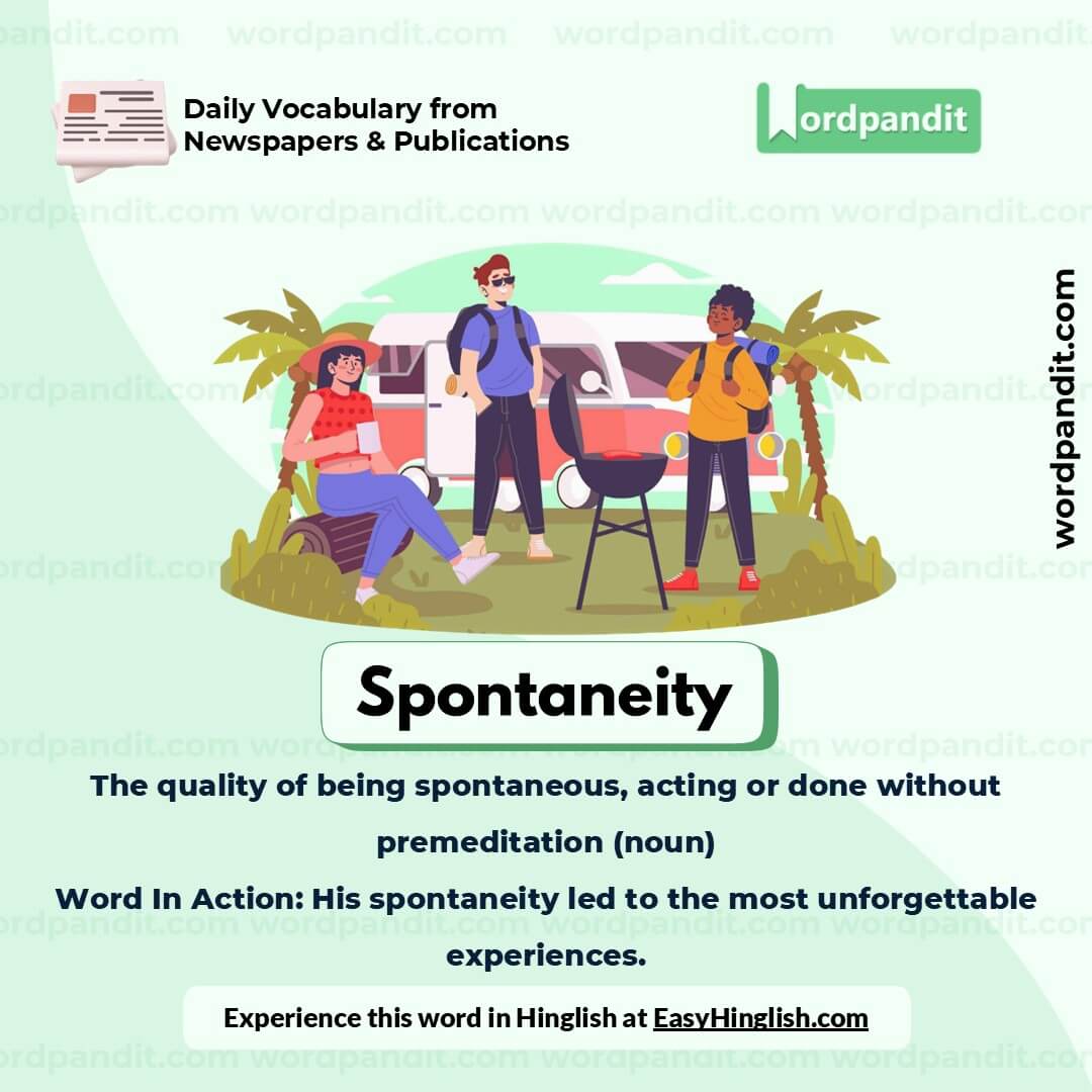 Spontaneity Picture Vocabulary Spontaneity Picture Vocabulary