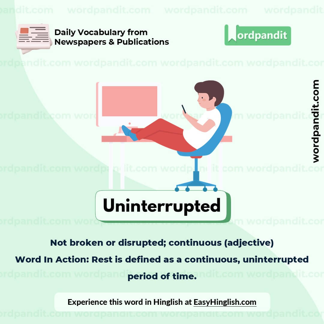 Uninterrupted Picture Vocabulary Uninterrupted Picture Vocabulary