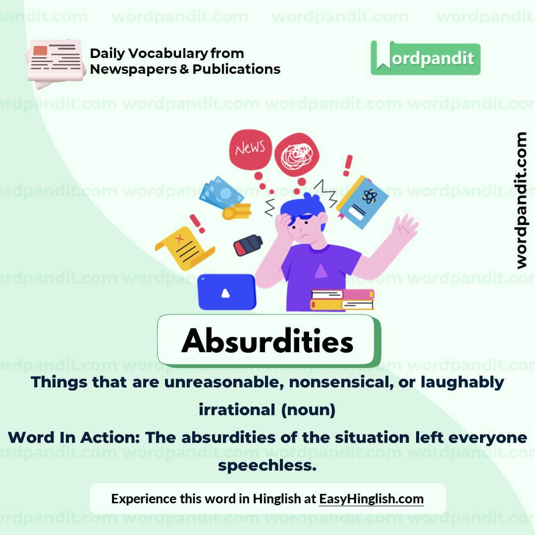 Absurdities Vocabulary Picture Absurdities Vocabulary Picture
