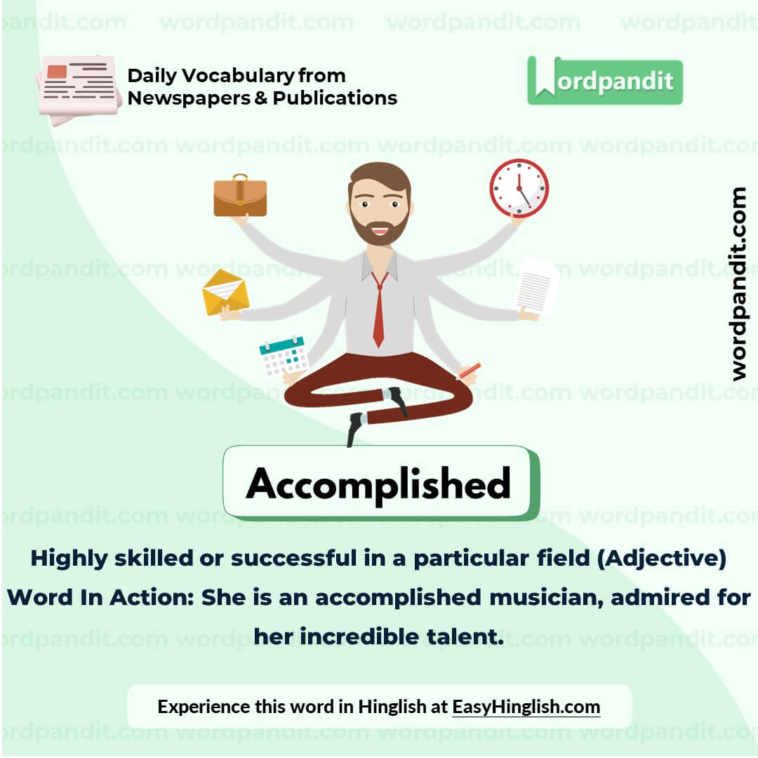 Accomplished Vocabulary Picture Accomplished Vocabulary Picture