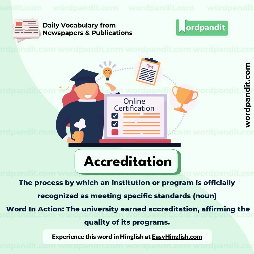 Accreditation Picture Vocabulary Accreditation Picture Vocabulary