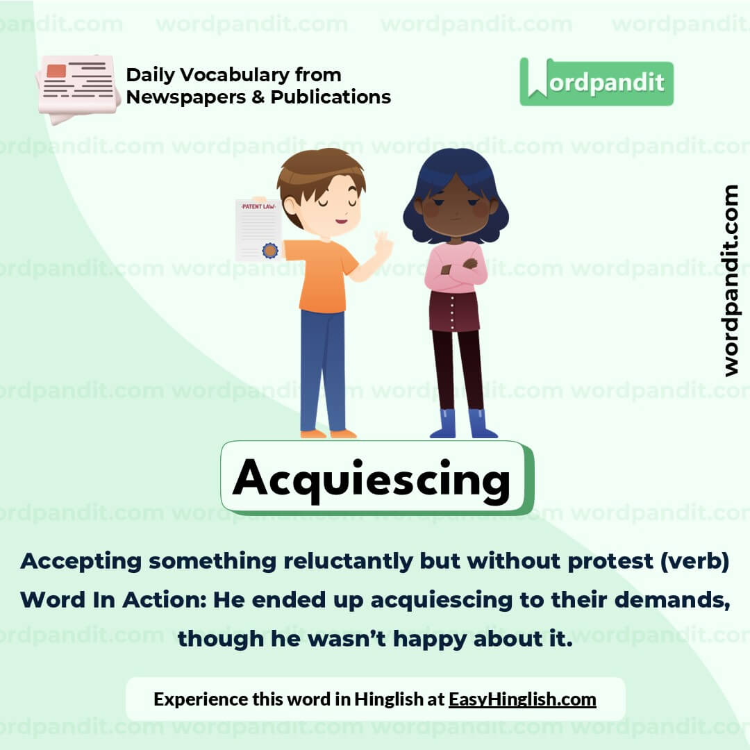 Acquiescing Vocabulary Picture Acquiescing Vocabulary Picture