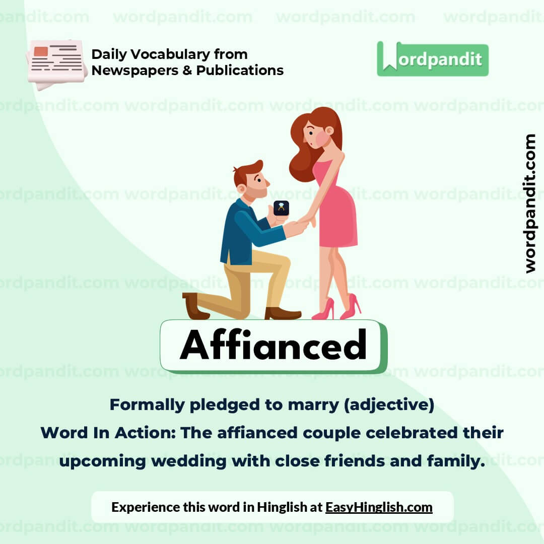 Affianced Vocabulary Picture