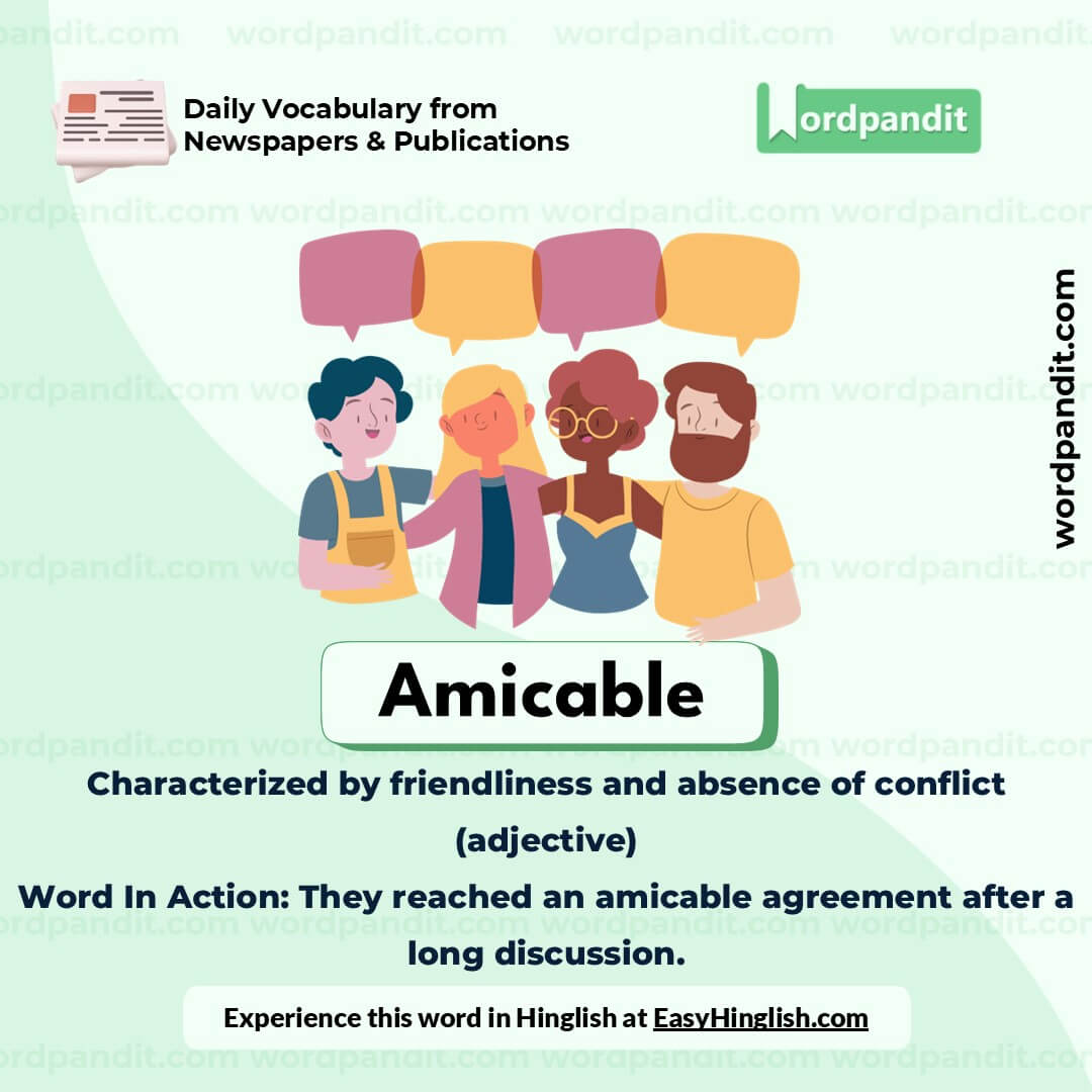 Amicable Vocabulary Picture Amicable Vocabulary Picture