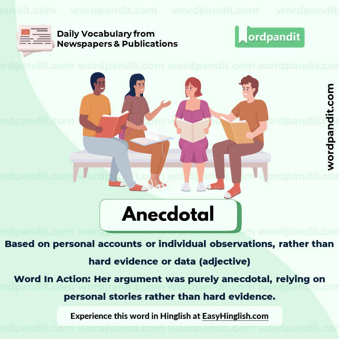Anecdotal Vocabulary Post Anecdotal Vocabulary Post
