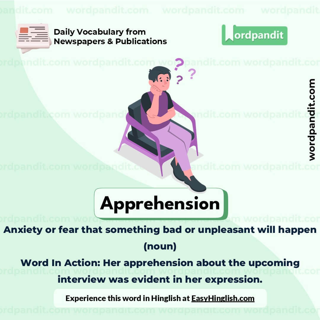 Apprehension Vocabulary Picture Apprehension Vocabulary Picture