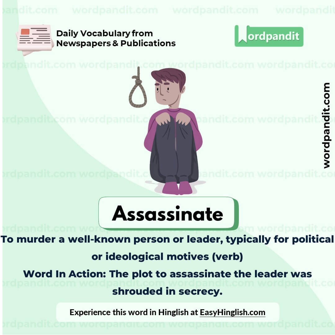 Assassinate Vocabulary Picture Assassinate Vocabulary Picture