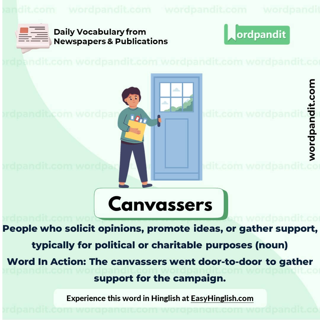 Canvassers Vocabulary Picture Canvassers Vocabulary Picture