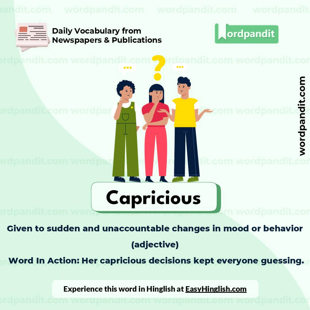 Capricious Picture Vocabulary Capricious Picture Vocabulary