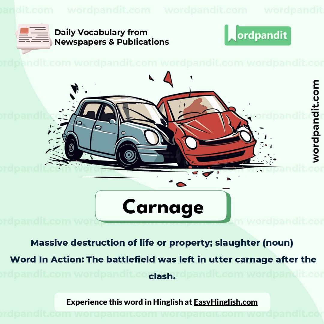 Carnage Picture Vocabulary Carnage Picture Vocabulary