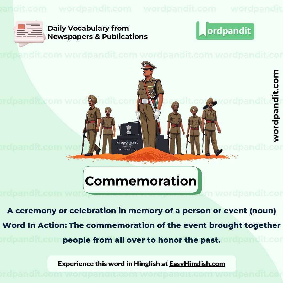 Commemoration Picture Vocabulary Commemoration Picture Vocabulary