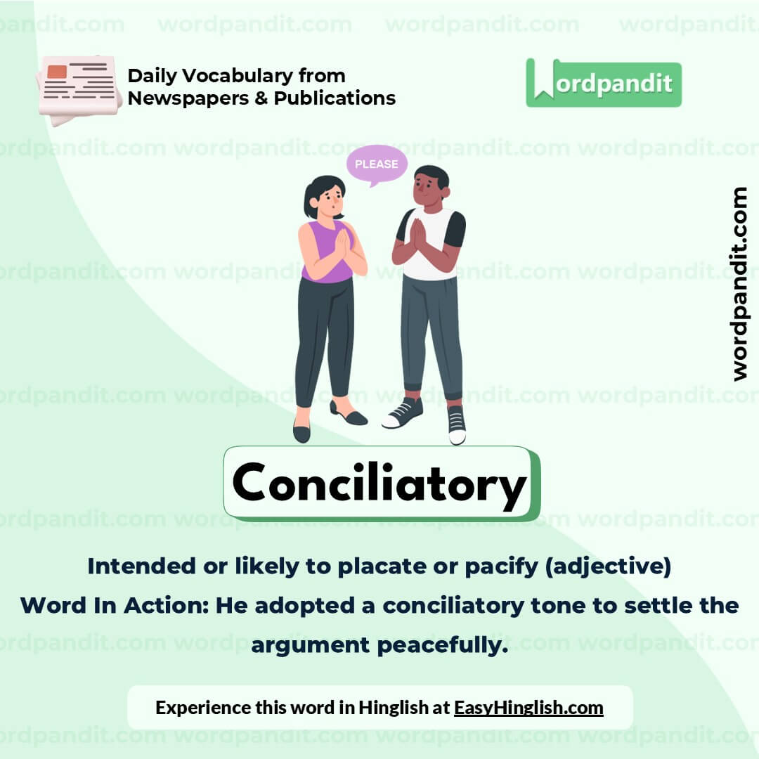 Conciliatory Vocabulary Picture