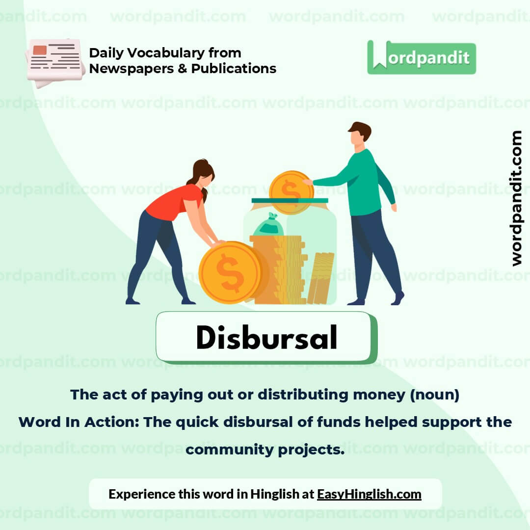 Disbursal Picture Vocabulary Disbursal Picture Vocabulary