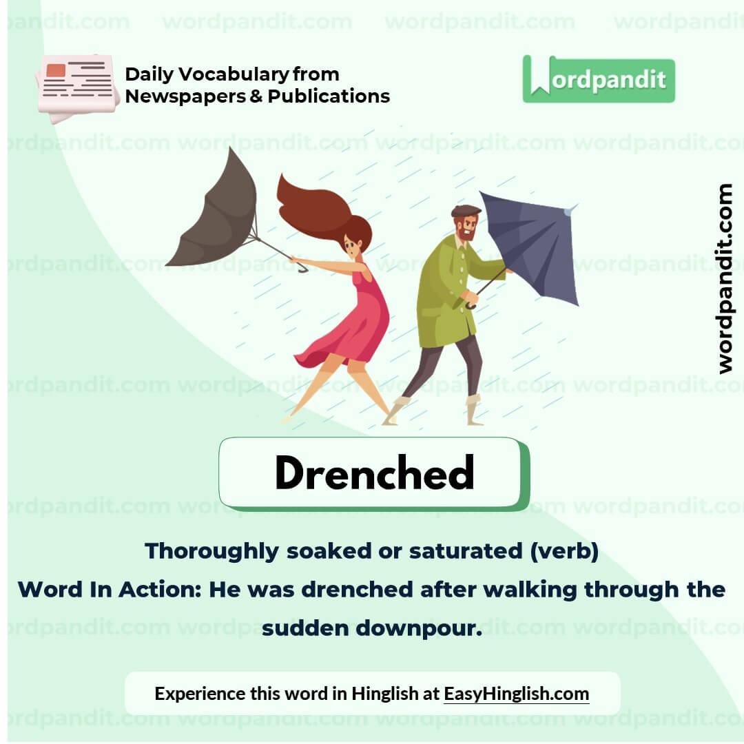 Drenched Vocabulary Picture