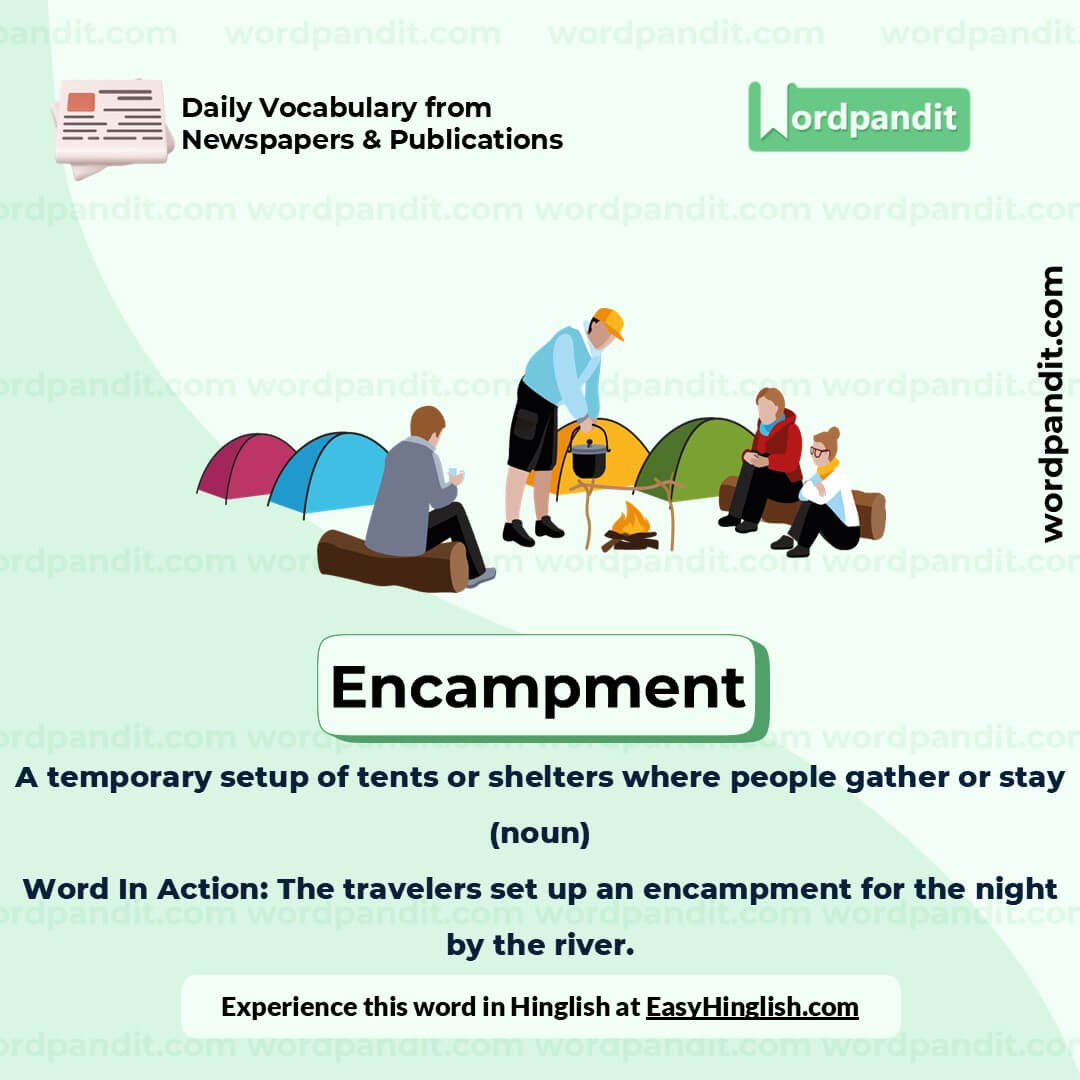 Encampment Picture Vocabulary Encampment Picture Vocabulary