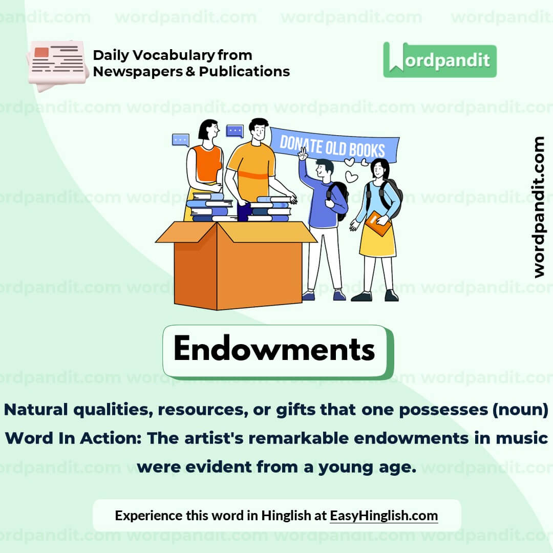 Endowments Vocabulary Picture