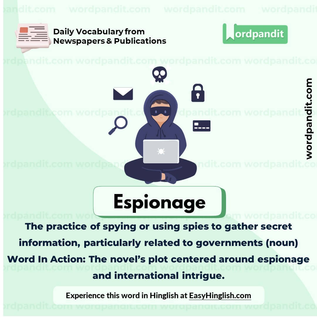 Espionage Vocabulary Picture