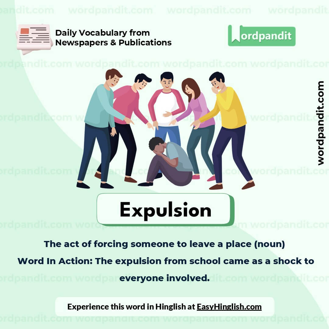 Expulsion Picture Vocabulary Expulsion Picture Vocabulary