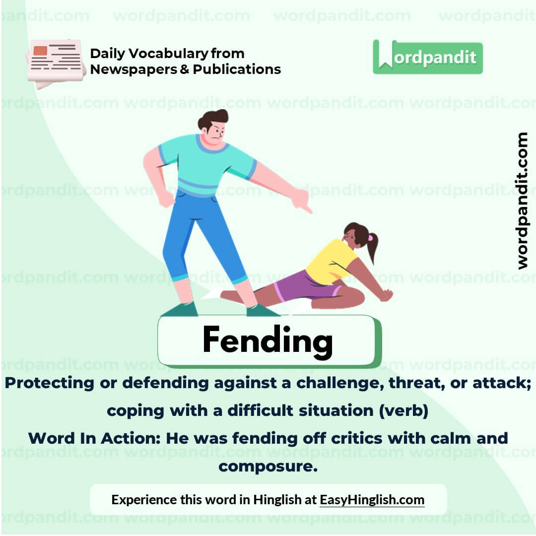 Fending Vocabulary Picture Fending Vocabulary Picture