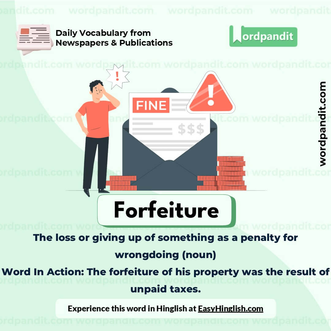 Forfeiture Vocabulary Picture Forfeiture Vocabulary Picture