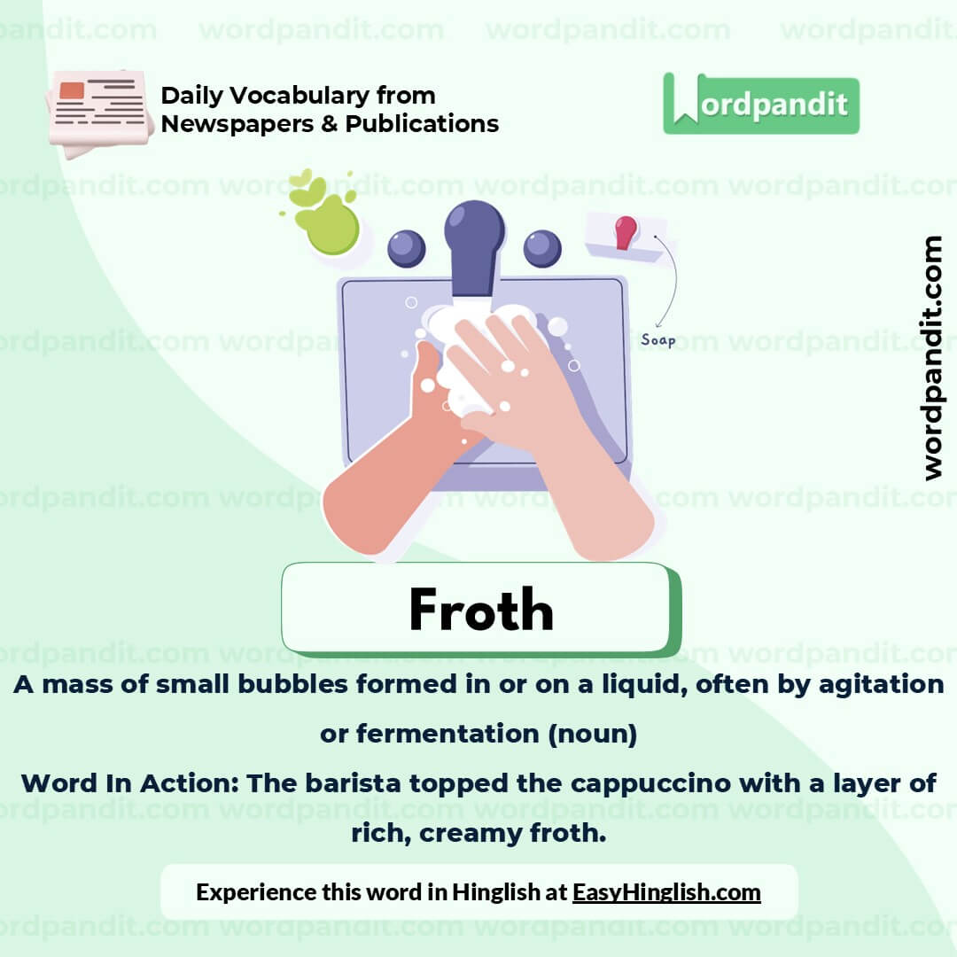 Froth Picture Vocabulary Froth Picture Vocabulary