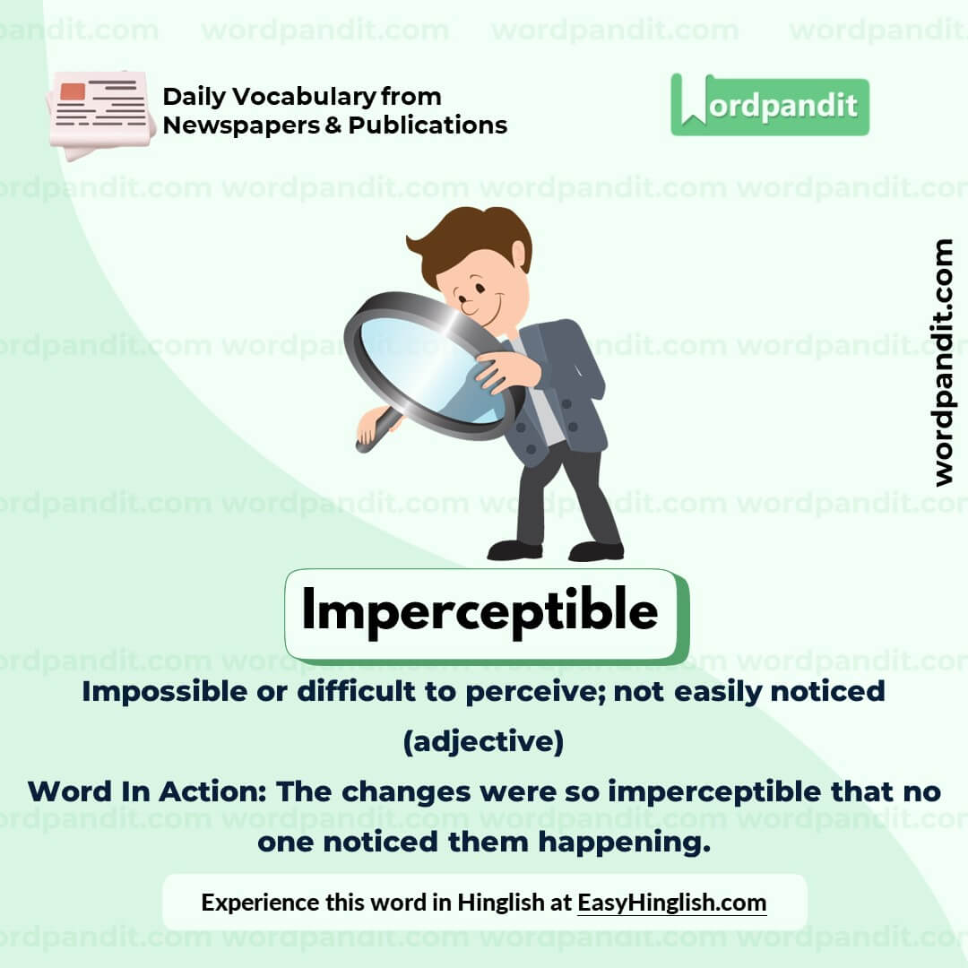 Imperceptible Vocabulary Picture Imperceptible Vocabulary Picture