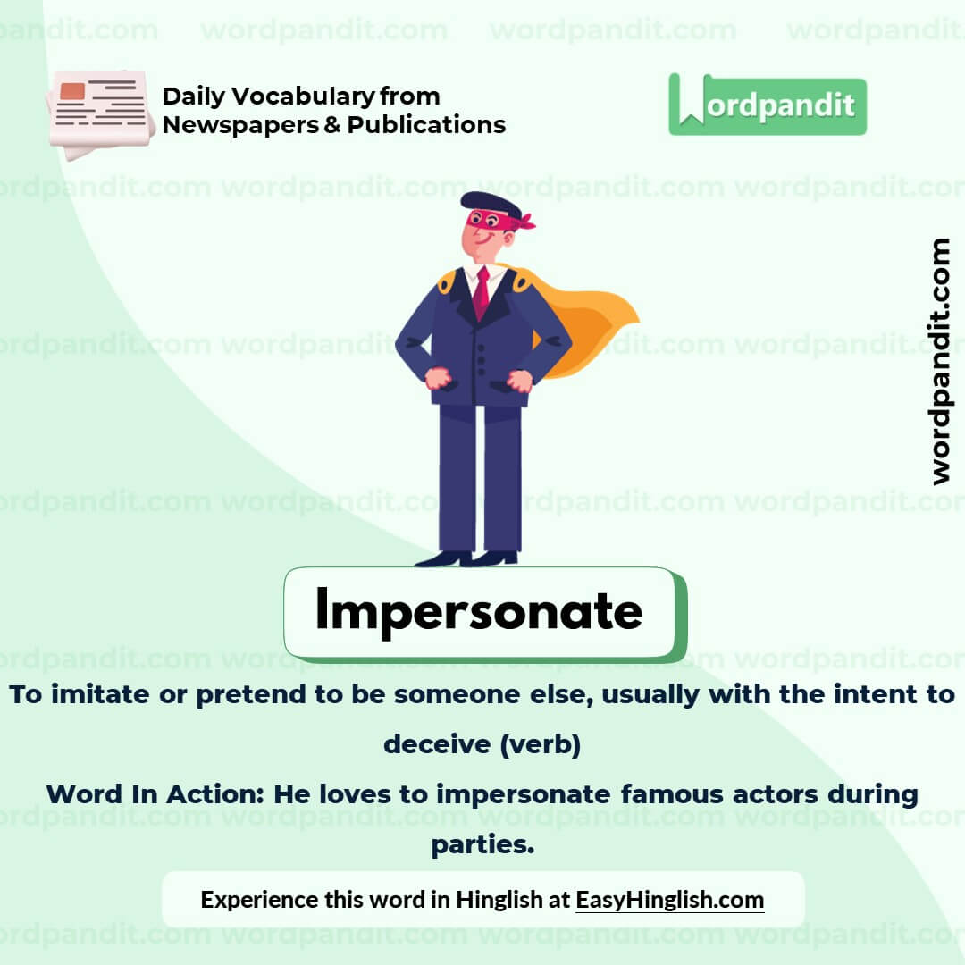 Impersonate Vocabulary Post Impersonate Vocabulary Post