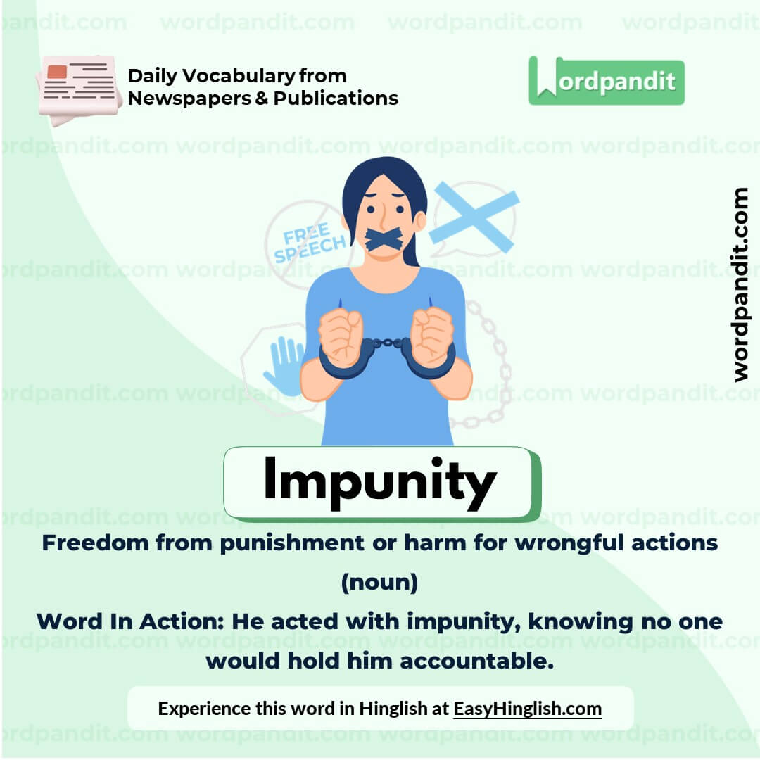 Impunity Vocabulary Picture Impunity Vocabulary Picture