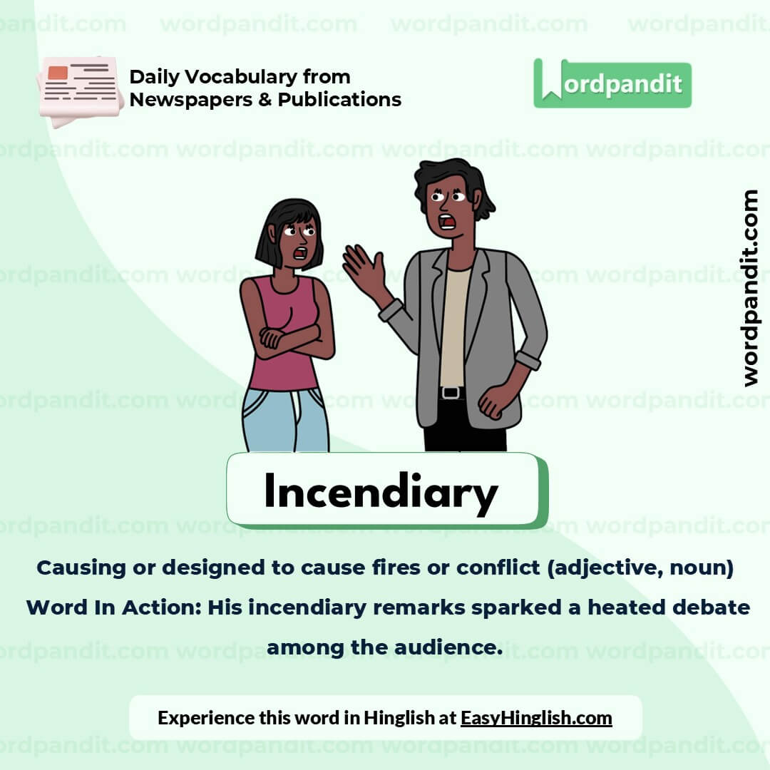 Incendiary Picture Vocabulary Incendiary Picture Vocabulary