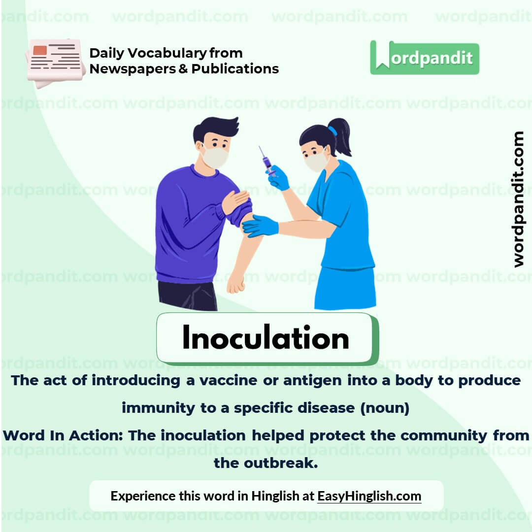 Inoculation Vocabulary Picture Inoculation Vocabulary Picture