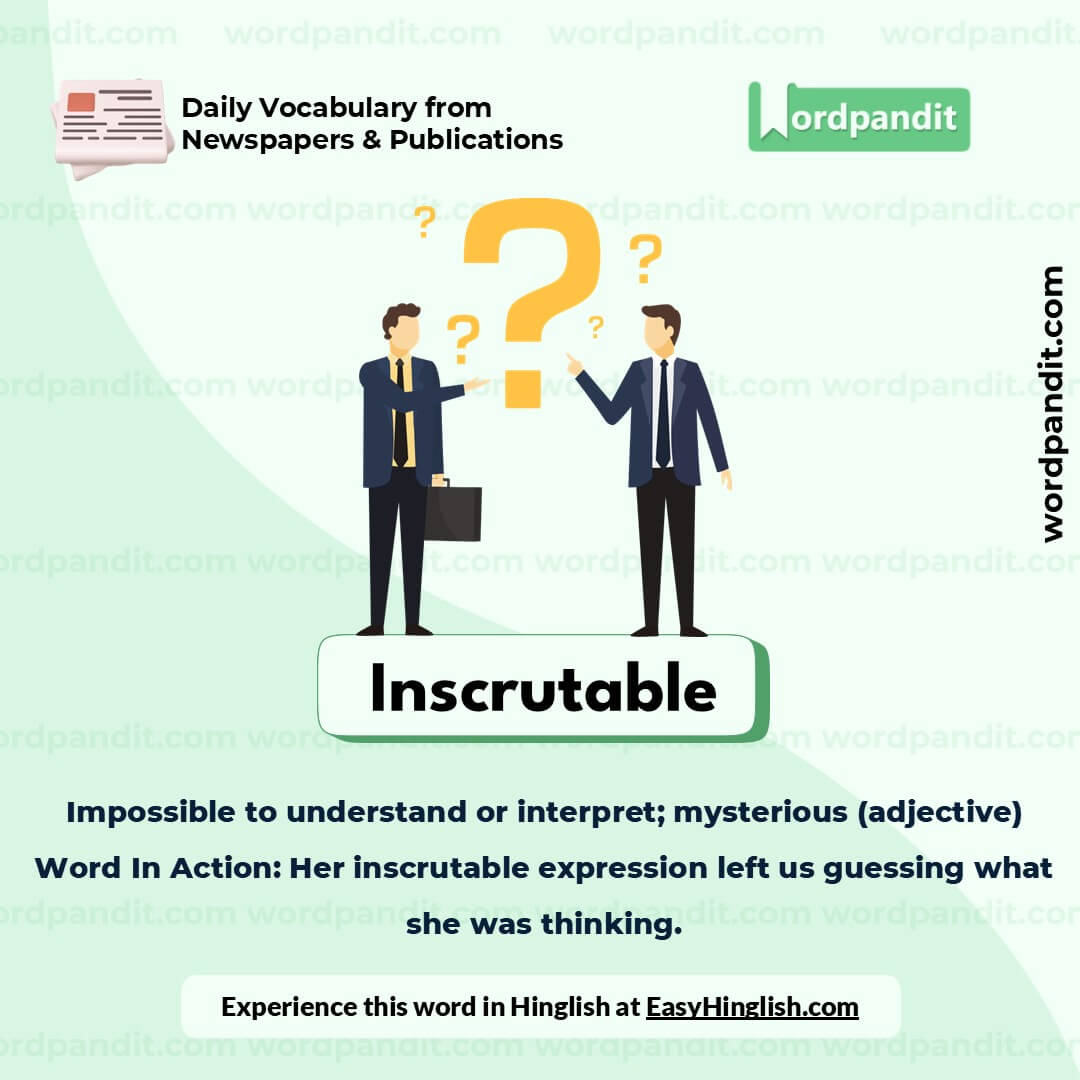 Inscrutable Picture Vocabulary Inscrutable Picture Vocabulary