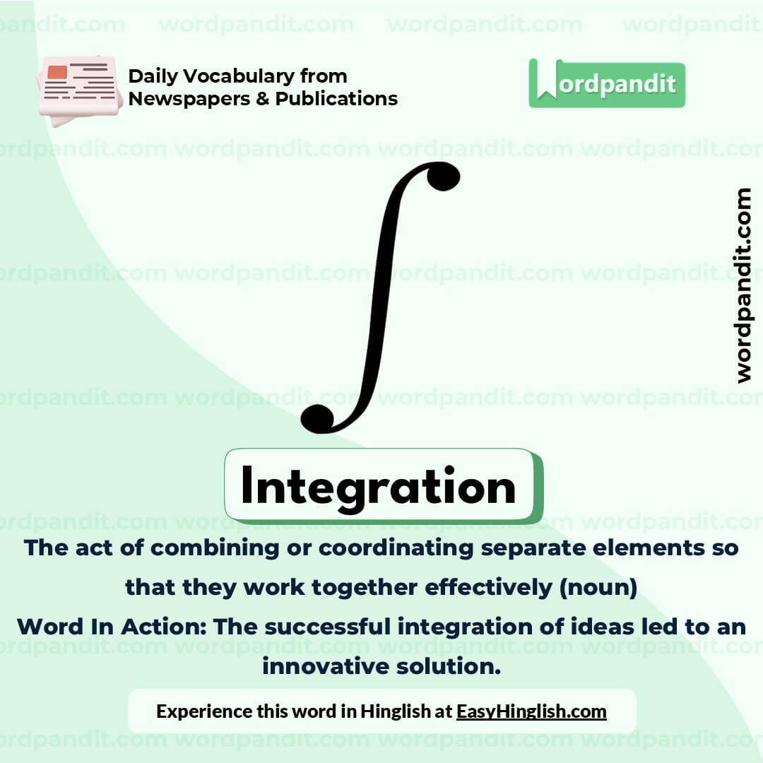 Integration Vocabulary Picture Integration Vocabulary Picture