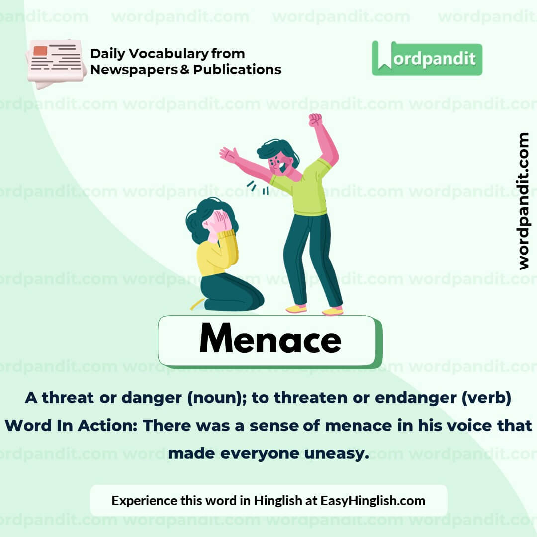 Menace Vocabulary Picture Menace Vocabulary Picture