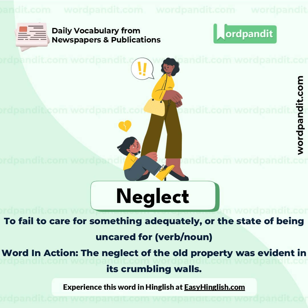 Neglect Vocabulary Picture Neglect Vocabulary Picture