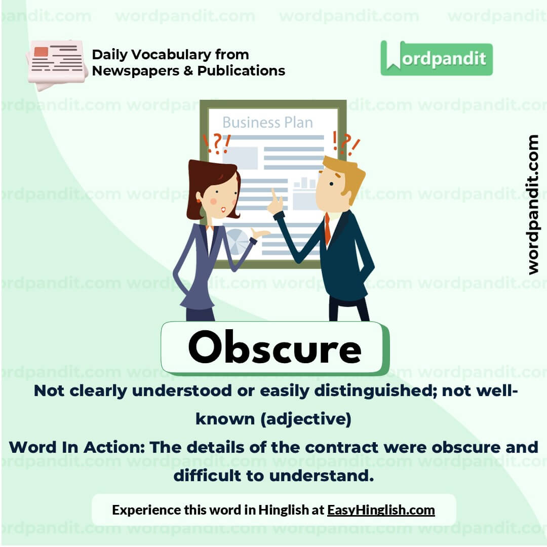 Obscure Vocabulary Picture Obscure Vocabulary Picture