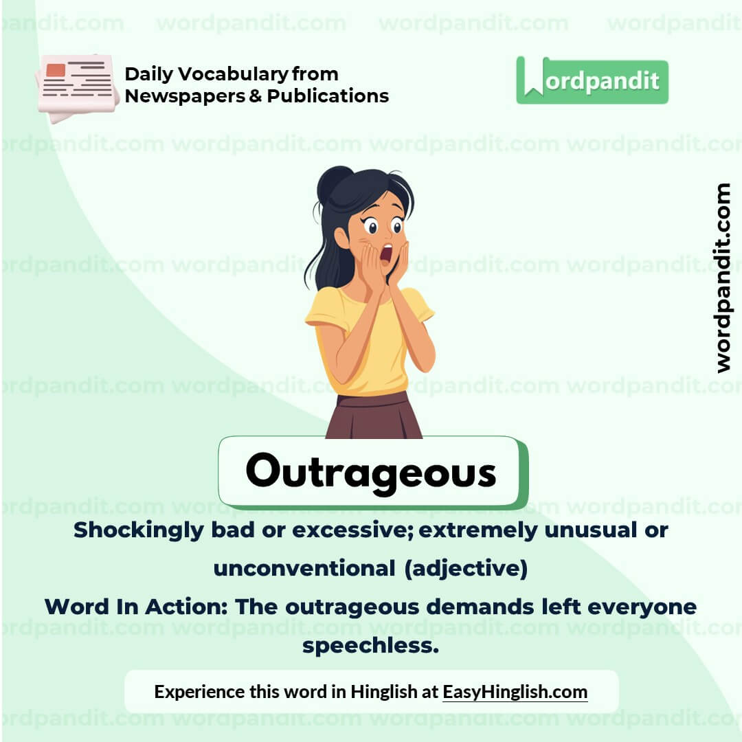 Outrageous Vocabulary Picture Outrageous Vocabulary Picture