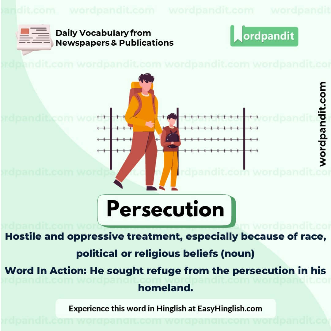 Persecution Vocabulary Picture