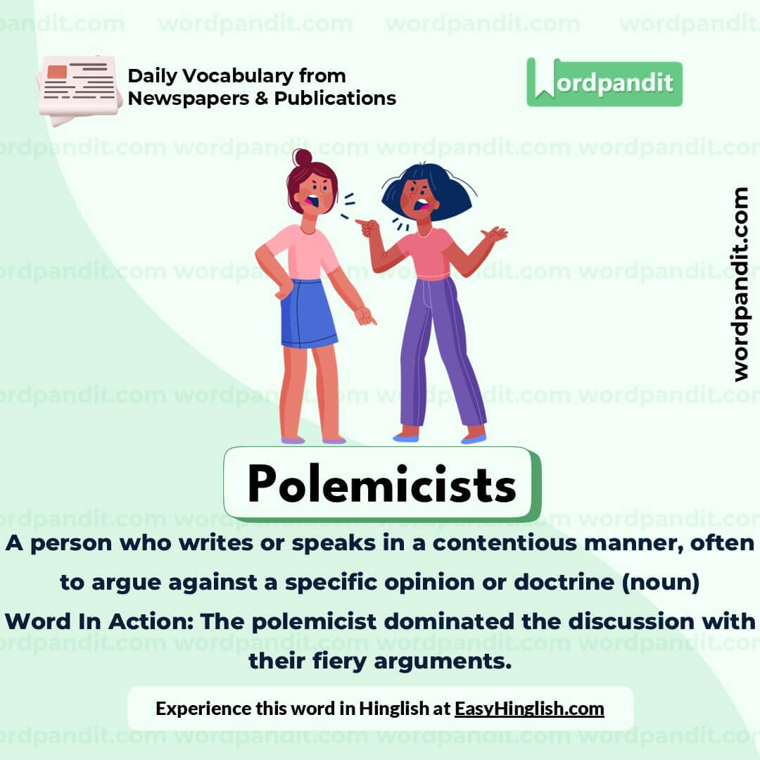 Polemicists Vocabulary Picture