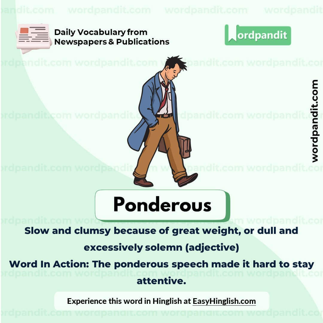 Ponderous Vocabulary Picture Ponderous Vocabulary Picture