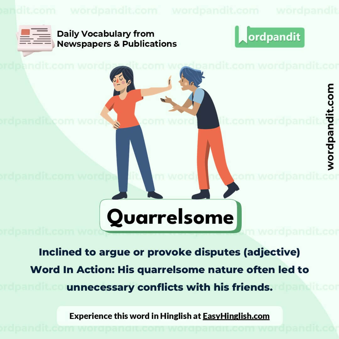 Quarrelsome Vocabulary Picture