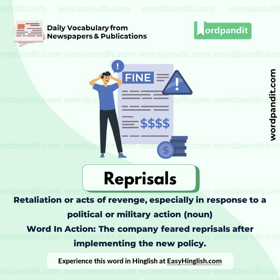 Reprisals Vocabulary Picture Reprisals Vocabulary Picture