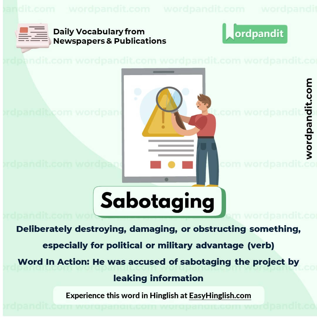 Sabotaging Vocabulary Post Sabotaging Vocabulary Post
