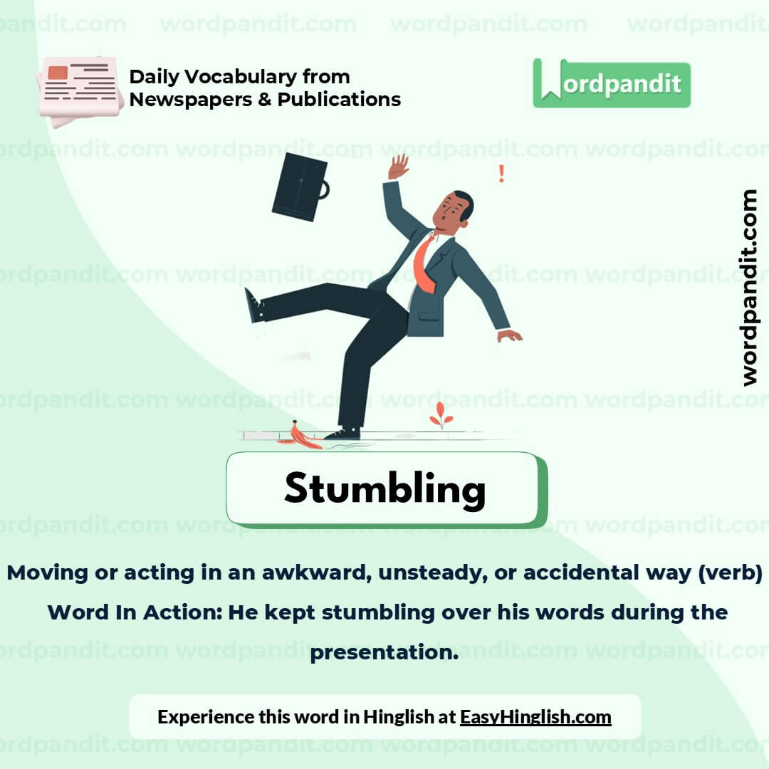 Stumbling Picture Vocabulary Stumbling Picture Vocabulary