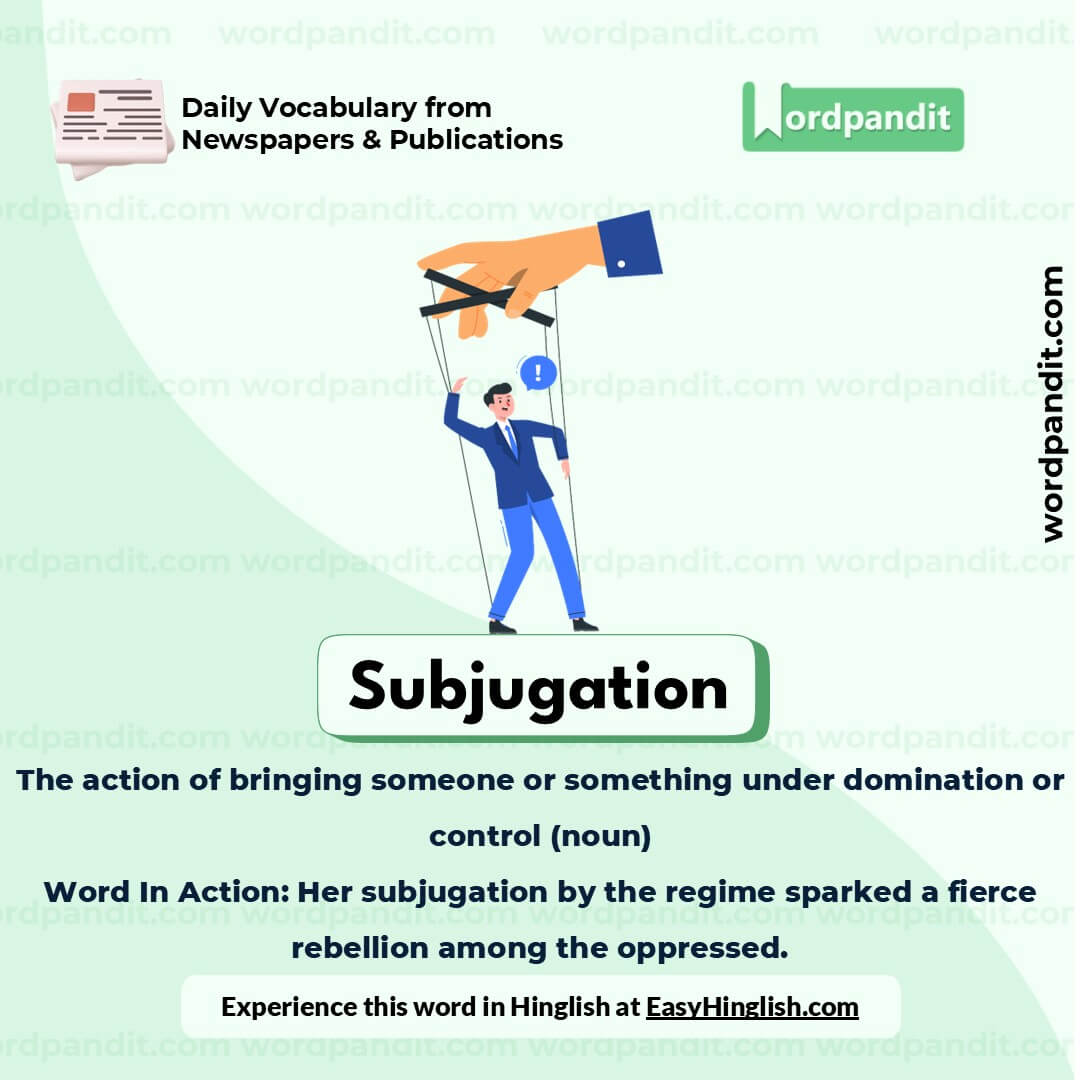 Subjugation Picture Vocabulary Subjugation Picture Vocabulary