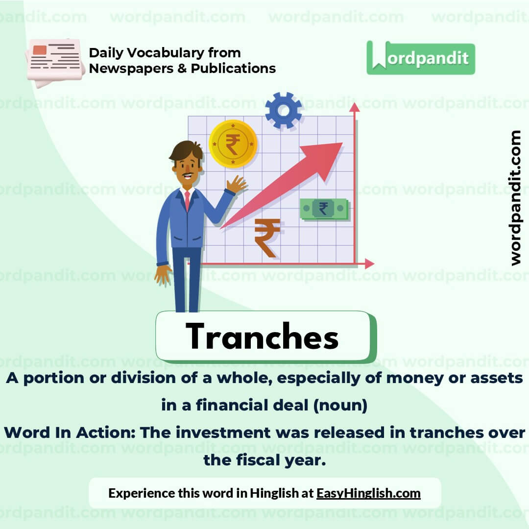 Tranches Vocabulary Picture Tranches Vocabulary Picture